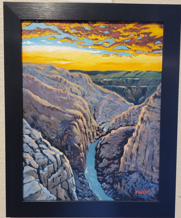 Photo of Painting of river and Mountains by Bert Mayse