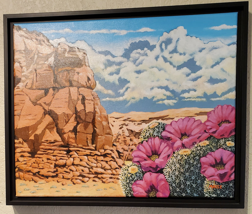 Photo of Painting of Mountains and cactus by Bert Mayse