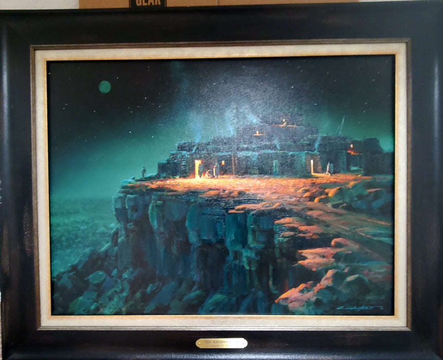 Photo of Gilcee Painting of Cliff Dwellings by Charles Pabst