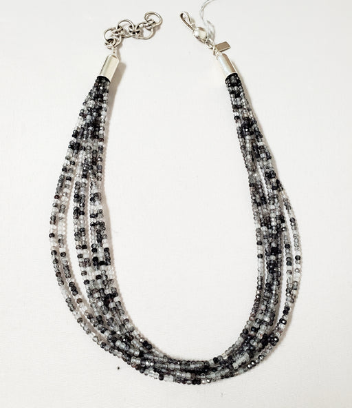 Photo of 7 Strand Black Rutilated Quartz Necklace by Artie Yellowhorse