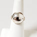 Photo of Round silver plain dome ring,