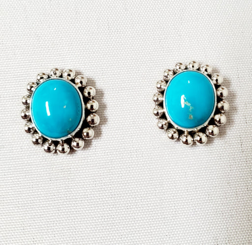 Photo of Kingman Turquoise Post Earring  by Artie Yellowhorse