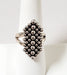 Photo of Silver Shield Shape Ring with silver beads
