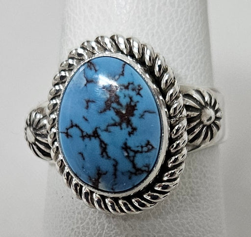 Photo of Silver and Golden Hills Turquoise Ring by Artie Yellowhorse