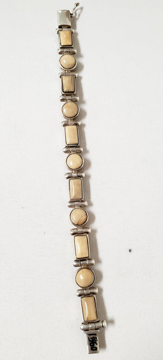 CWB102 Reversible multi stone link bracelet