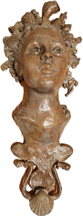 Photo of bronze sculpture of Mirmaid by Carol Ruff Franza