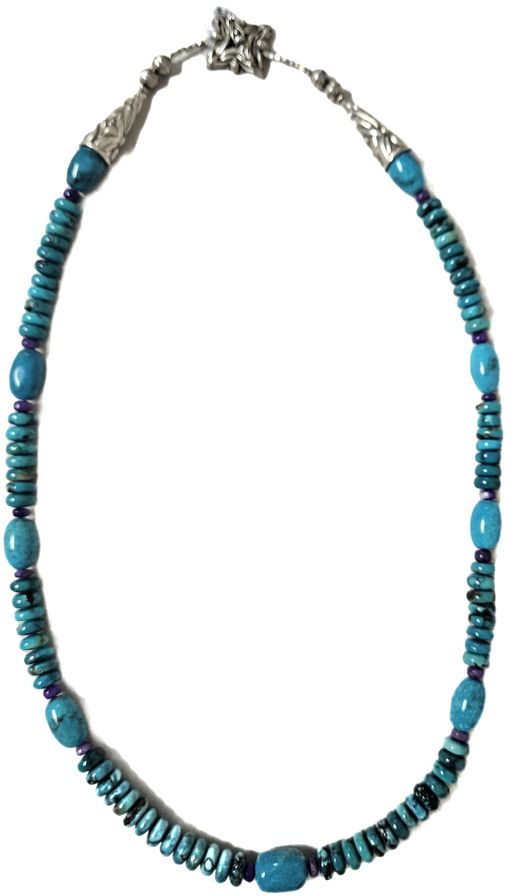 Photo of Silver and Turquoise Necklace by Shreve Saville