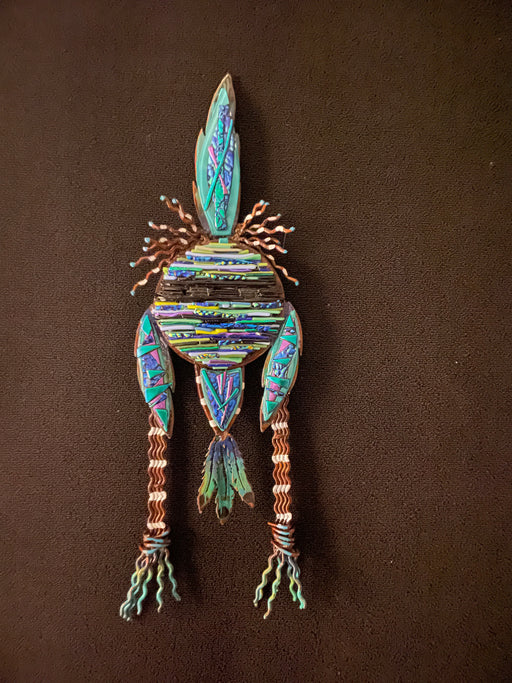 Photo of Steel and Fused Glass sculpture by T/M Alexander