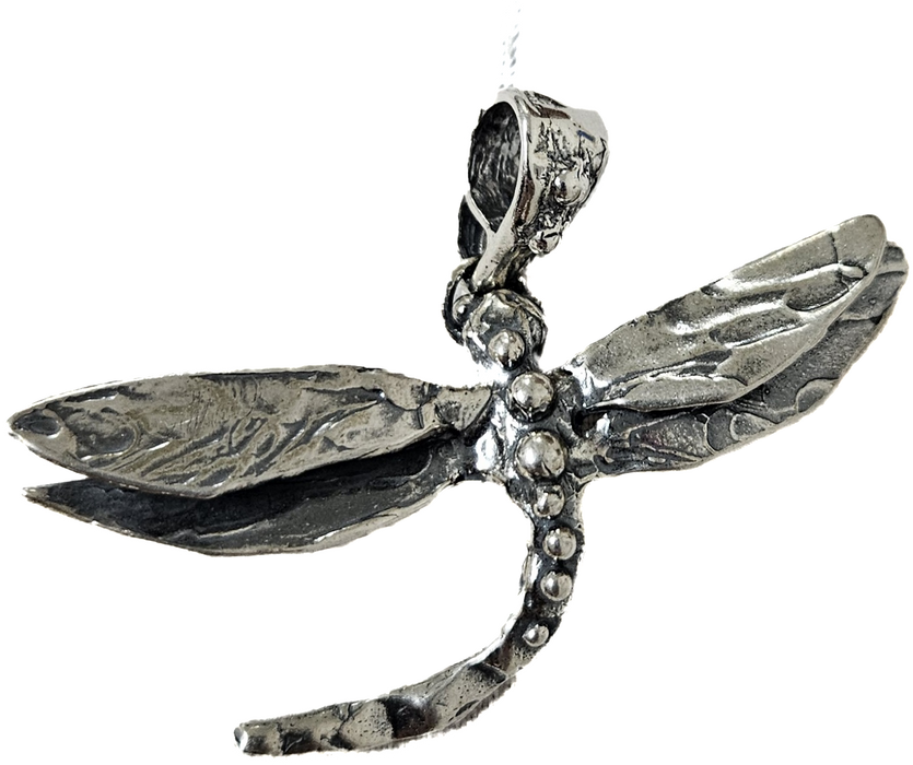PS122 Silver Dragonfly Pendant