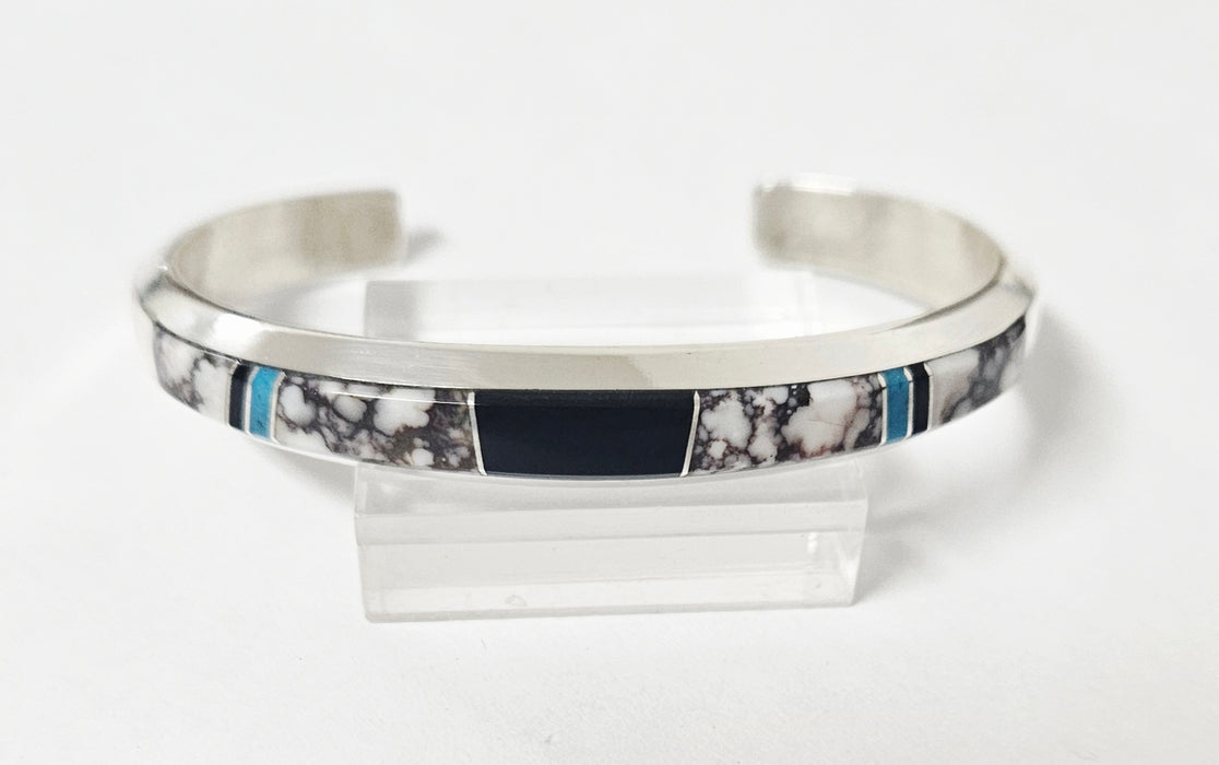 Photo of inlay bracelet by Wayne Muskett