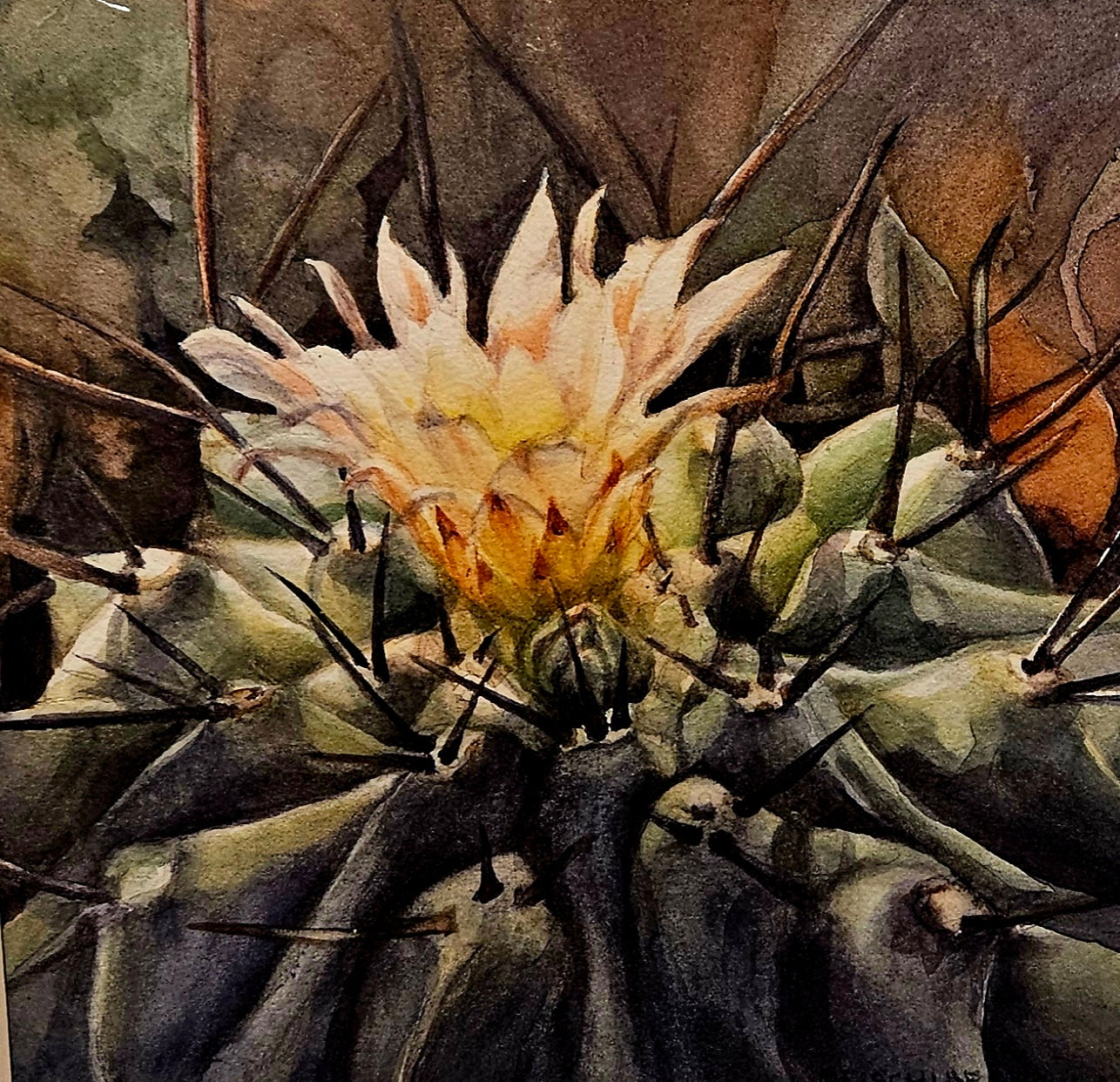 Photo of watercolor painting by Mary Oelschlaeger