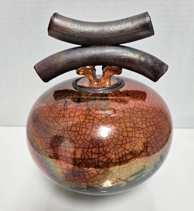 Photo of Raku Pot By Bob Smith