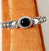 Photo of Onyx and Silver Heart Cuff by Artie Yellowhorse