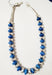 Photo of Denim Lapis and silver bead Necklace by Artie Yellowhorse
