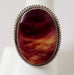 Photo of Oval Purple Spiny Oyster Shell and silver ring by Artie Yellowhorse
