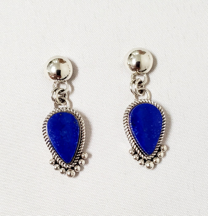 Photo of Lapis Post Earrings by Artie Yellowhorse