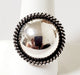 Photo of  Silver Dome Ring with silver twist