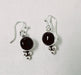Photo of silver and onyx earrings by Artie Yellowhorse