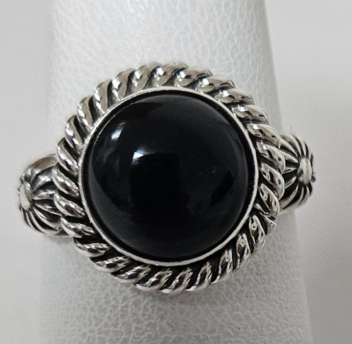 Photo of Silver and Onyx Ring by Artie Yellowhorse