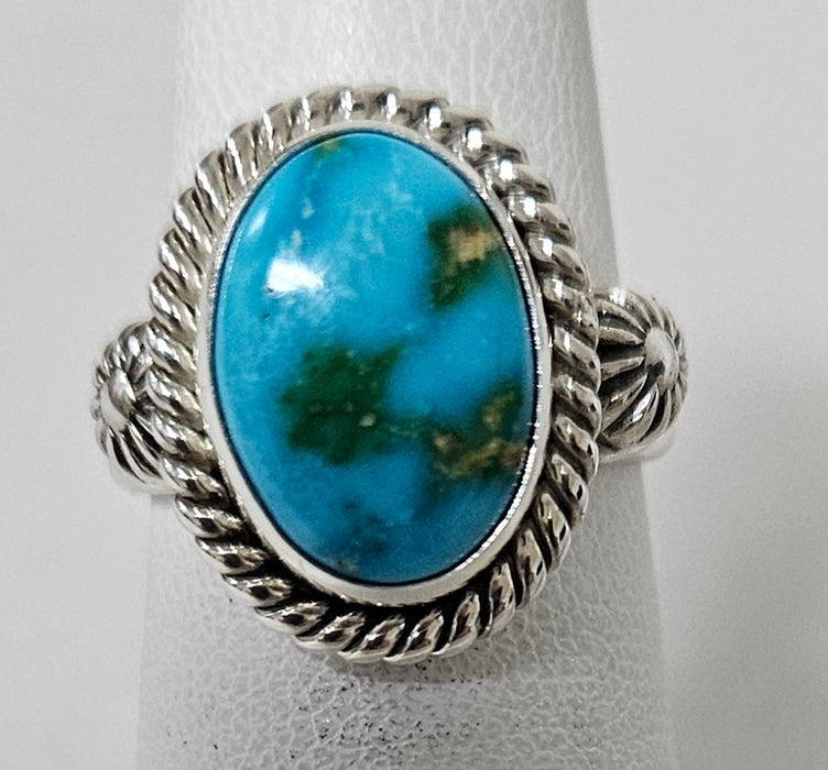 Photo of Silver and Sonoran Gold Turquoise Ring by Artie Yellowhorse