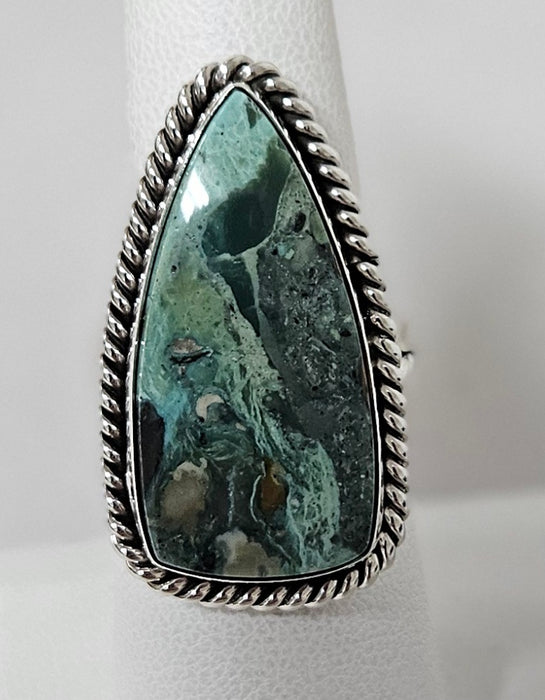 Photo of 7 Dwarfs Variscite ring by Artie Yellowhorse
