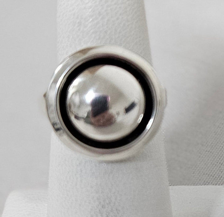Photo of silver ring by Artie Yellowhorse