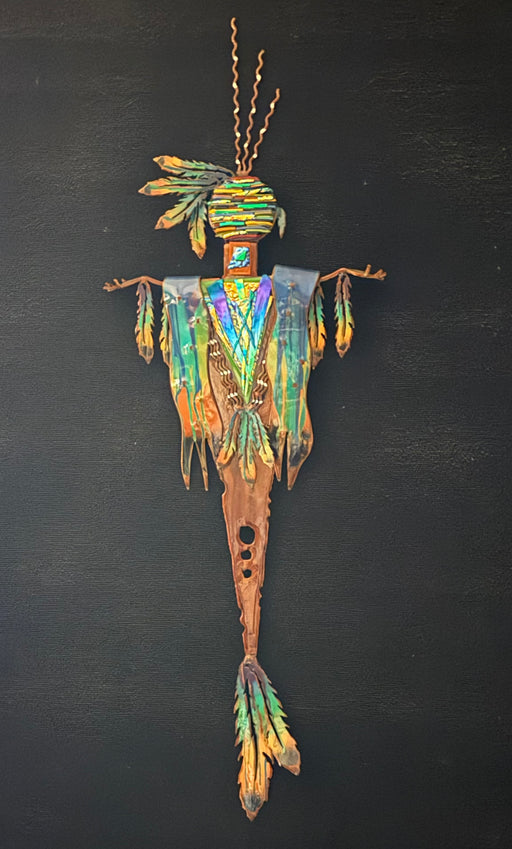 Photo of Steel and Fused Glass Sculpture by T/M Alexander