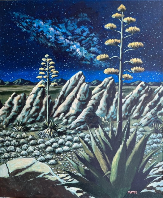 Photo of Bert Mayse Cactus Painting