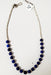 Photo of Single strand silver bead chain with Lapis beads necklace by Christin Wolf