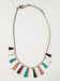 Photo of 11 piece inlay mixed stone with Sterling Silver Bead Necklace by Christin Wolf