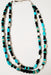 Photo of 2 Strand Necklace of Mixed Turquoise, Black Jade and Opal by Christin Wolf
