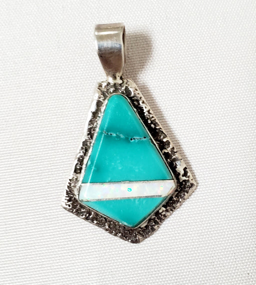 Photo of Turquoise and Opal Pendant by Christin Wolf