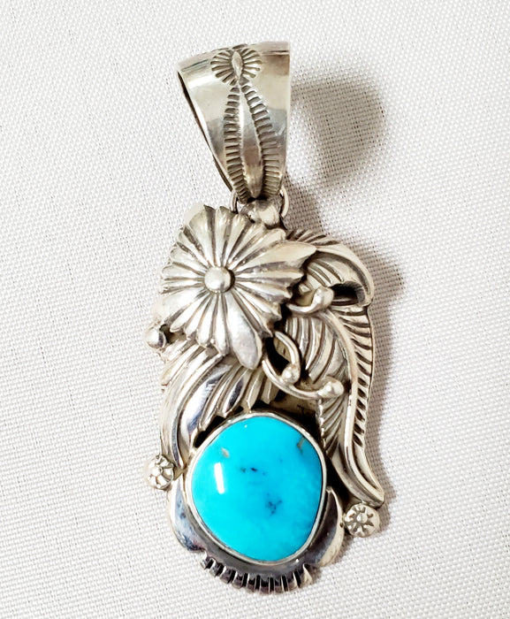 Photo of Blue Diamond Turquoise Pendant by Christin Wolf