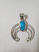 Photo of Turquoise and Silver Naja design Pendant  by Christin Wolf