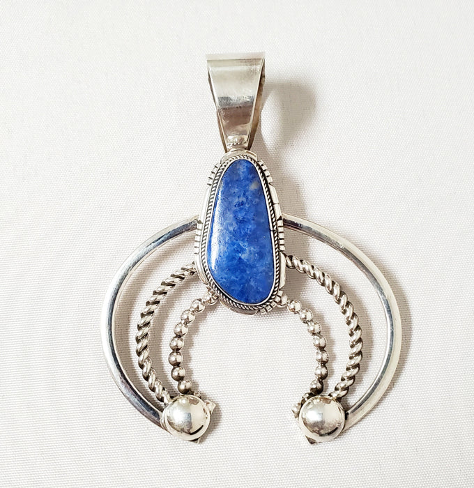 Photo of Lapis and Silver Naja design Pendant  by Christin Wolf