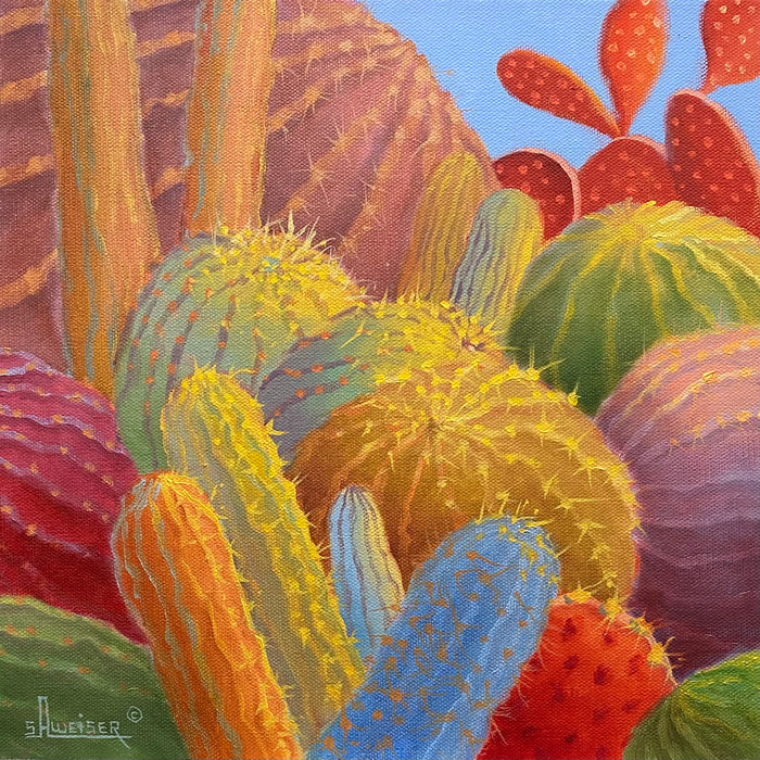 Photo of Cactus painting by Sharon Weiser