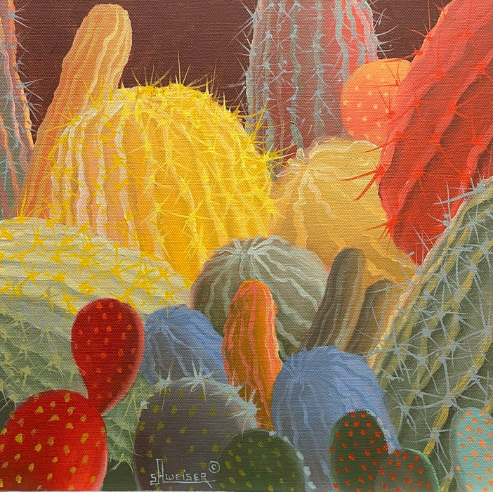 Photo of Cactus painting by Sharon Weiser