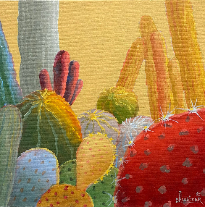 Photo of Cactus painting by Sharon Weiser