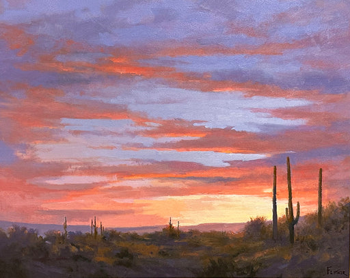 Oil Landscape painting by David Flitner