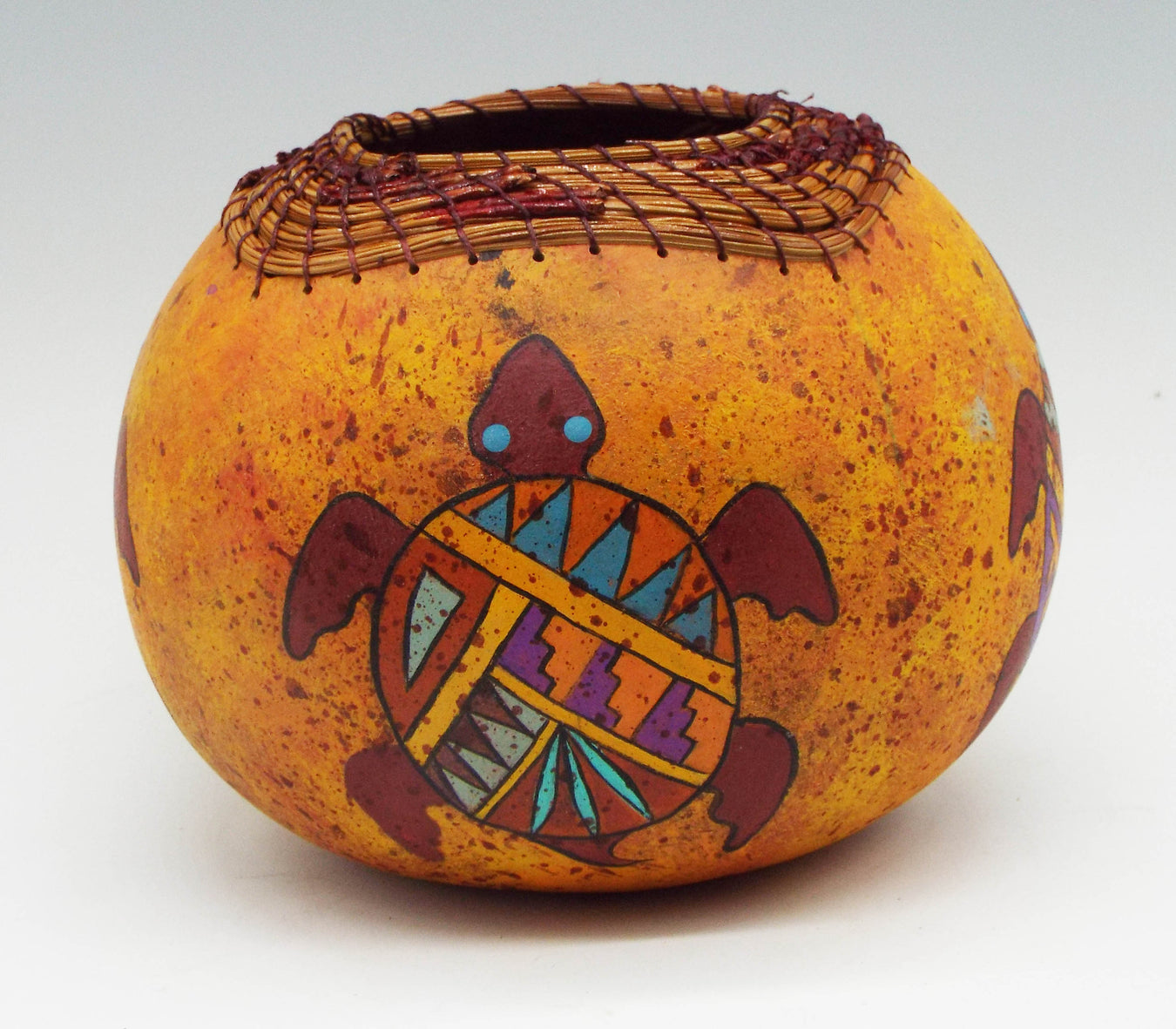 Photo of gourd sculpture by Judy Richie