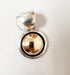 Photo of Shadowbox design silver pendant with 14k gold center dome by Artie Yellowhorse