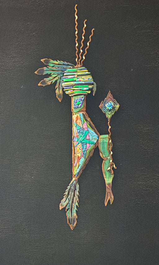 Photo of Steel and Fused Glass Sculpture by T/M Alexander