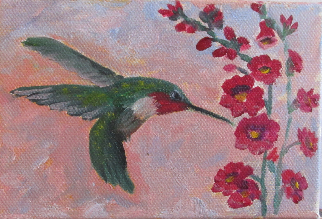 Landscape oil painting by Lil Leclerc