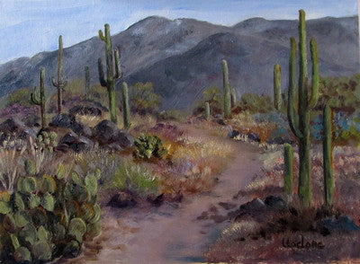 Photo of Desert Landscape painting by Lil Leclerc