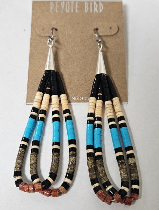 PEY2251 Calabaza collection long hoop earring