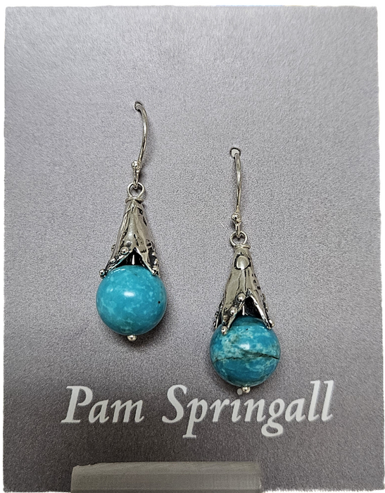 Photo of Turquoise earring by Pam Springall