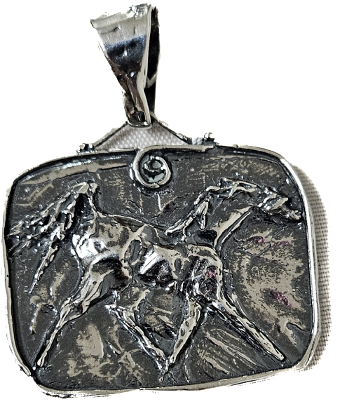 Photo of silver pendant by Pam Springall
