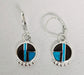Photo of inlayed earrings by Ray Tracey
