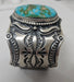 Sterling silver cuff with turquoise stone