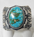 Sterling silver cuff with turquoise stone